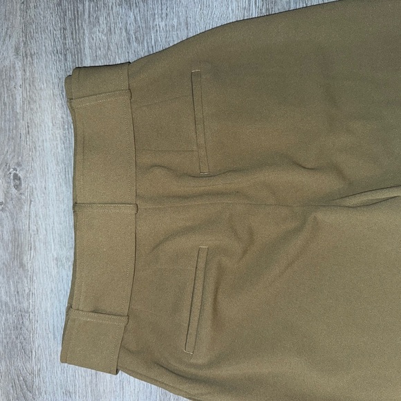 Express Women's Wide-Leg Olive Green Pants - Picture 5 of 5